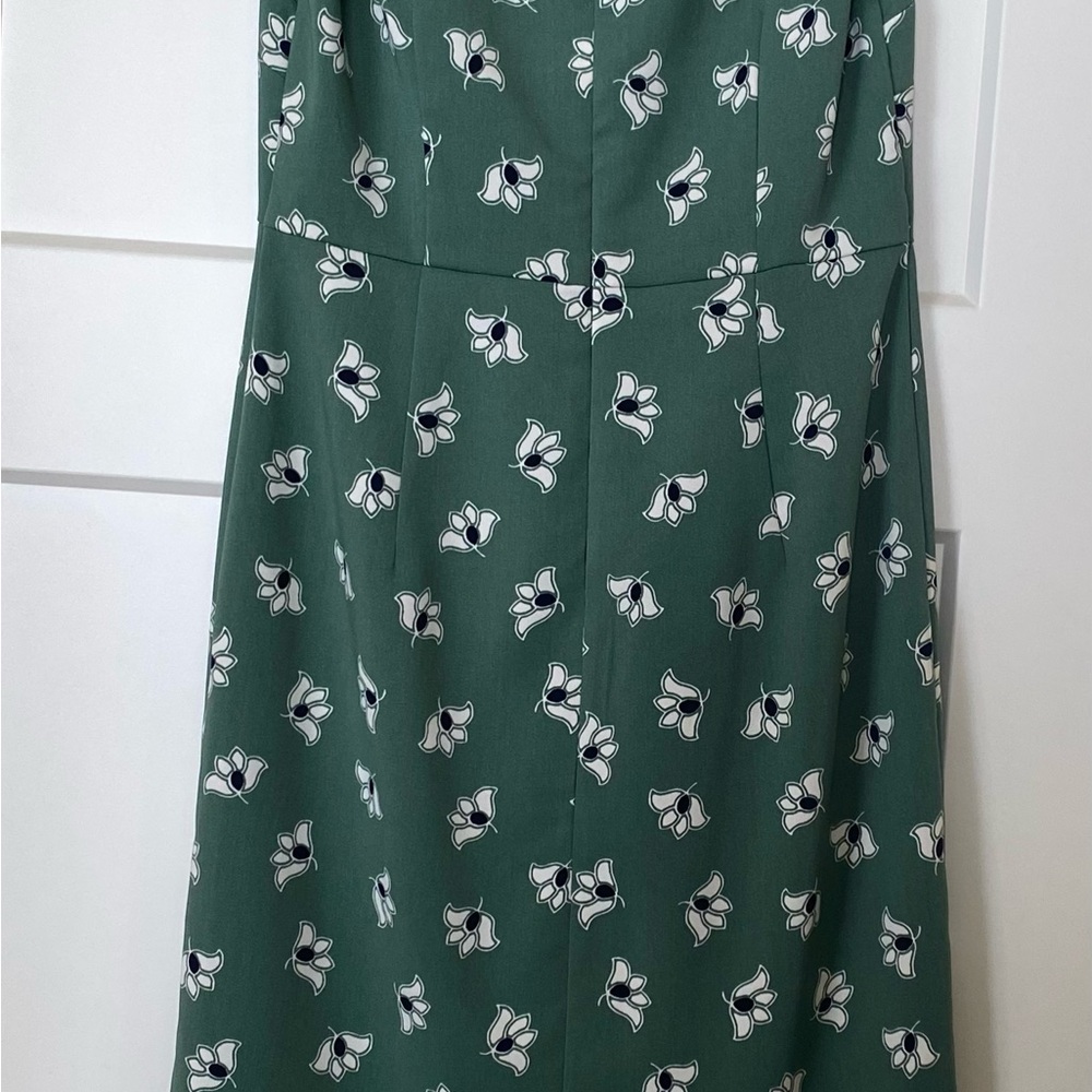 Ann Taylor Factory Green Floral Dress